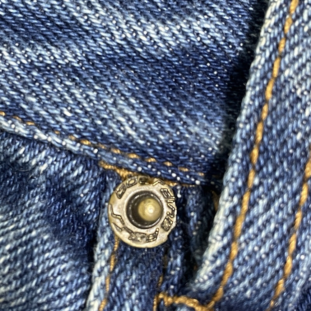 VINTAGE Mens Wide Leg Baggy Jeans 40x30 Blue Denim Skate 90's Y2K WORN-IN Grunge - Picture 6 of 16